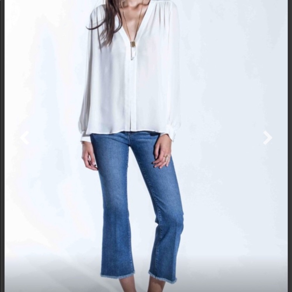 Erin Fetherston x Parker Smith Cropped Flare Jean NEW